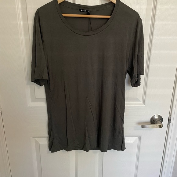 BLK DNM Gray Relaxed Short Sleeve T-Shirt - Picture 1 of 5